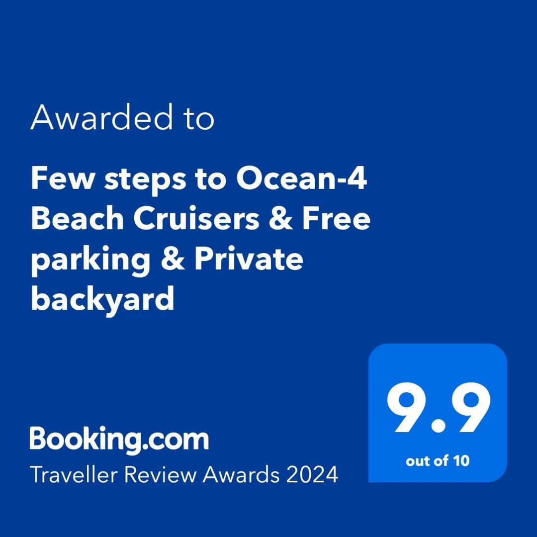 Few Steps To Ocean-4 Beach Cruisers & Free Parking & Private Backyard Джаксънвил Бийч Екстериор снимка